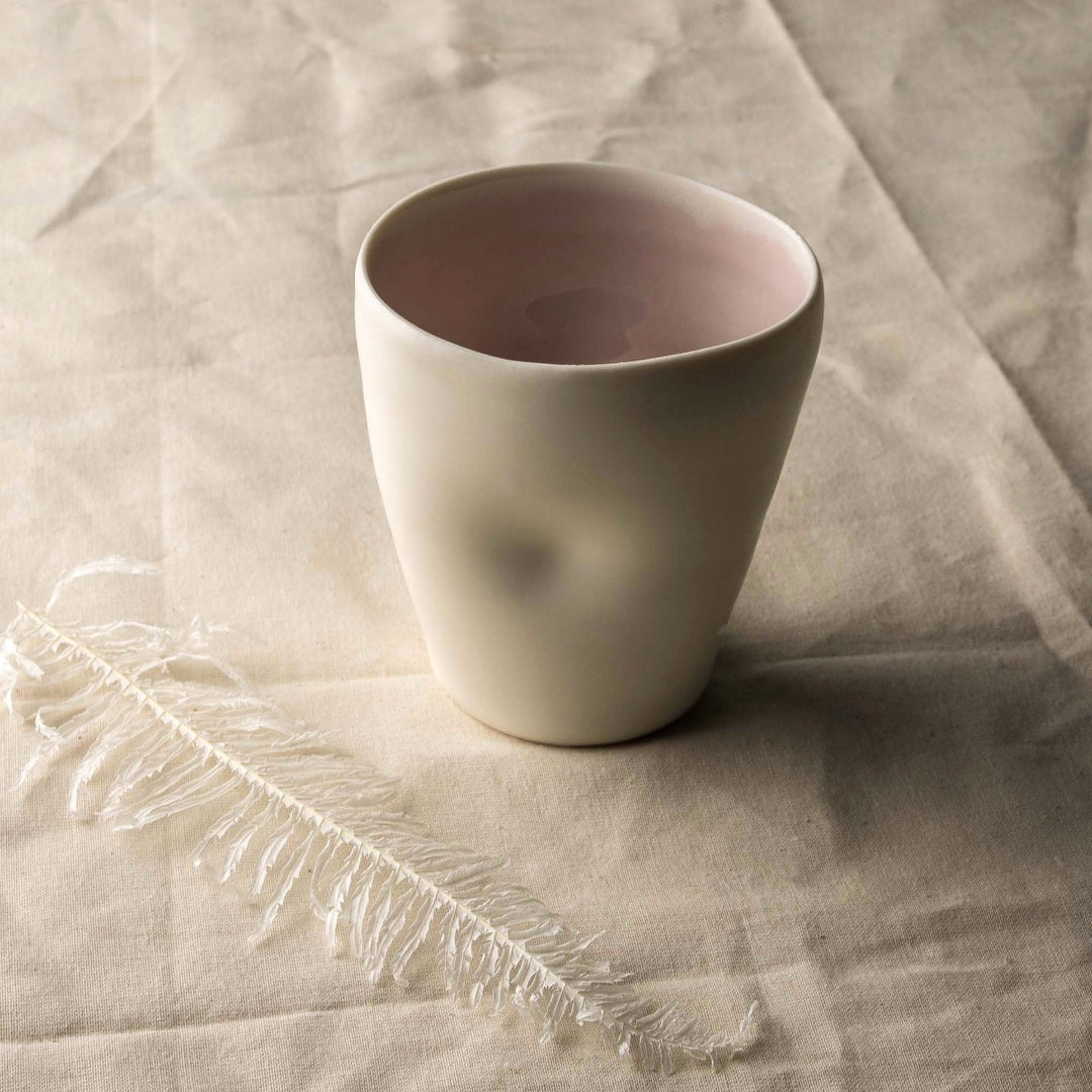 Handmade cup- ceramics- porcelain- linda Bloomfield